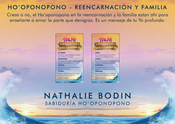Imagen; El Ho’oponopono en la reencarnación y la familia; Nathalie Bodin