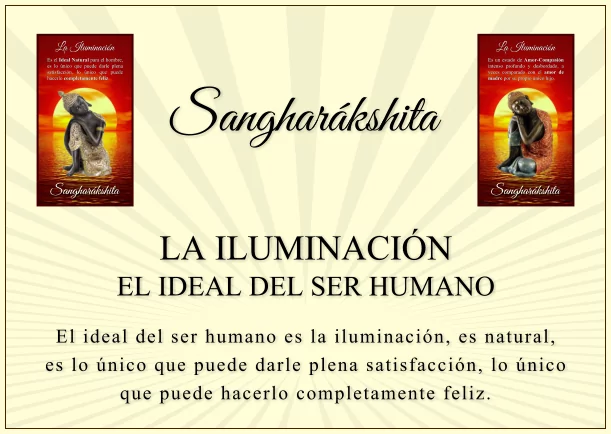 Imagen del escrito; El Ideal del ser humano es la iluminación, de Sangharakshita