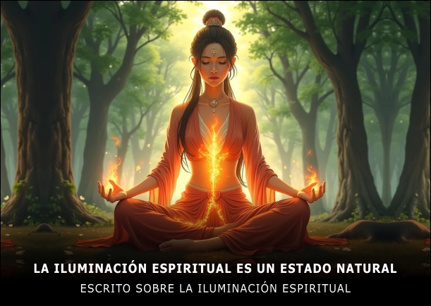 Imagen del escrito; La iluminación espiritual es un estado natural, de Jiddu Krishnamurti