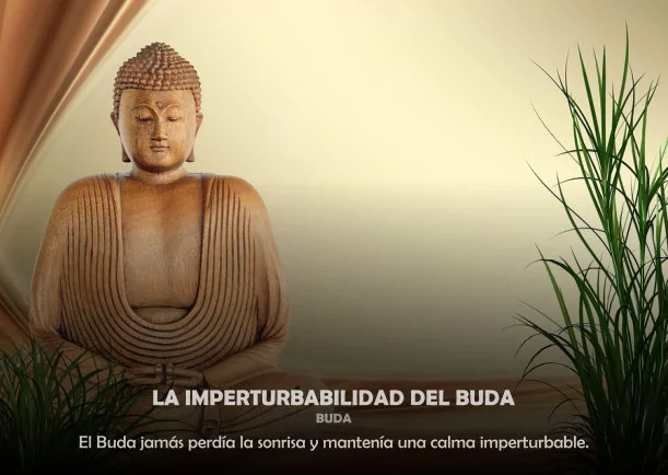 Imagen del escrito; La imperturbabilidad del Buda, de Buda