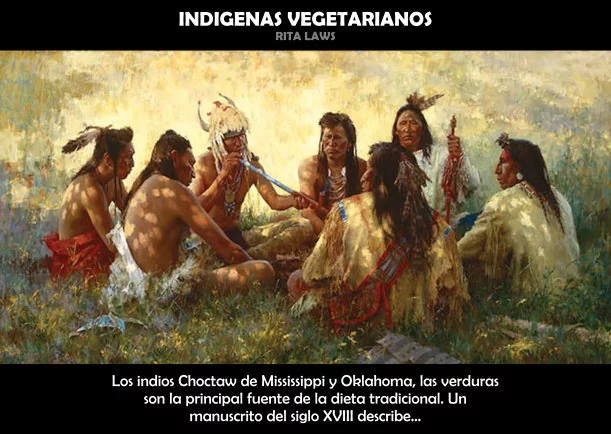 Imagen del escrito; Indígenas vegetarianos, de Akashicos