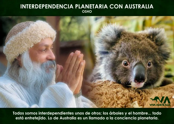 Imagen del escrito; Interdependencia planetaria con Australia, de Osho