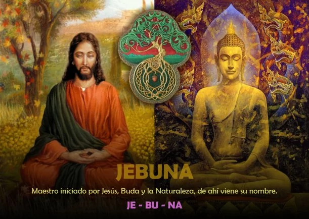 Imagen; Jebuna, iniciado por Jesús, Buda y la Naturaleza; Jebuna