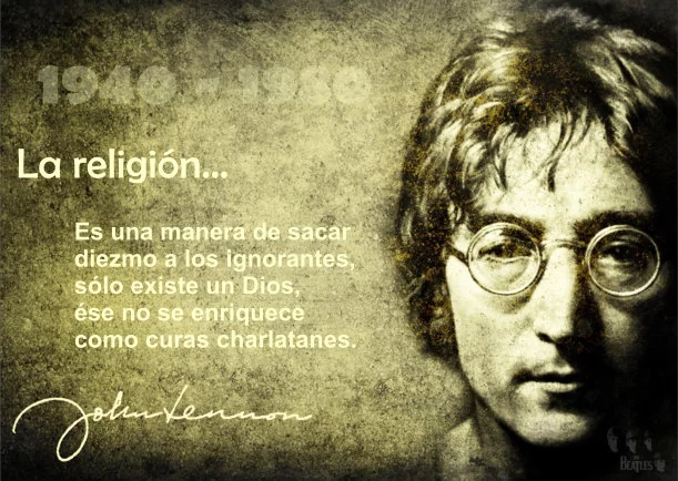 Imagen del escrito; John Lennon - la religión, de Sobre La Religion