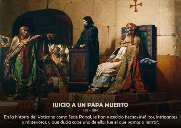 Imagen del escrito; Juicio a un papa muerto, de Jbn Lie