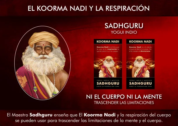 Imagen; El Koorma Nadi y la respiración del cuerpo; Sadhguru Jaggi Vasudev