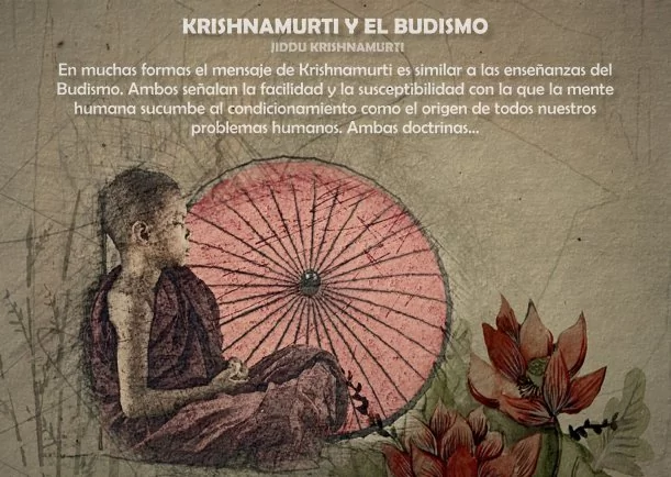 Imagen del escrito; Krishnamurti y el Budismo, de Jiddu Krishnamurti