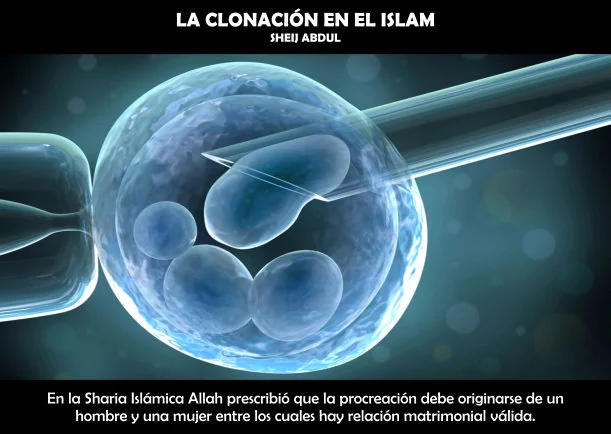 Imagen del escrito; La Clonación en el Islam, de Islam