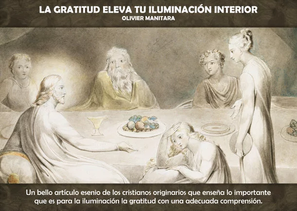 Imagen del escrito; La gratitud eleva tu iluminación interior, de Olivier Manitara