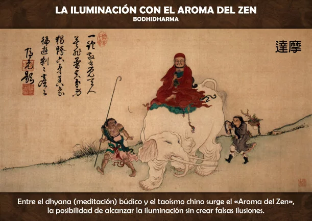 Imagen; La iluminación con el aroma del Zen; Bodhidharma