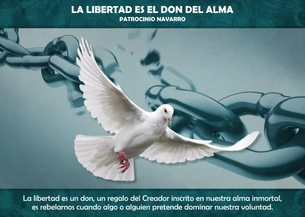 Imagen; La libertad es el don del alma; Patrocinio Navarro