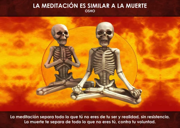Imagen; La meditación es similar a la muerte; Osho