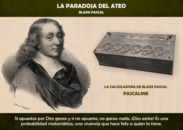Imagen; La paradoja del ateo; Blaise Pascal