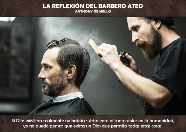 Imagen; La reflexión del barbero ateo; Anthony De Mello