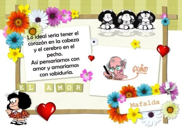 Imagen del escrito; Las de Mafalda, de Quino