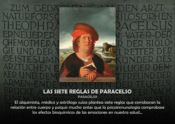 Imagen del escrito; Las siete reglas de Paracelso, de Paracelso