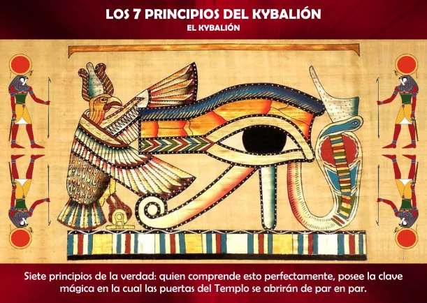 Imagen del escrito; Los 7 principios del kybalión, de El Kybalion