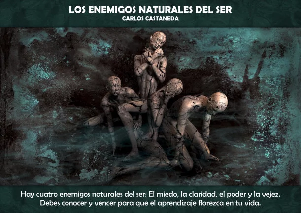 Imagen del escrito; Los enemigos naturales del ser, de Carlos Castaneda