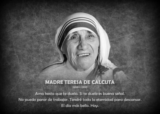 Imagen del escrito; Biografía de Madre Teresa, de Teresa De Calcuta
