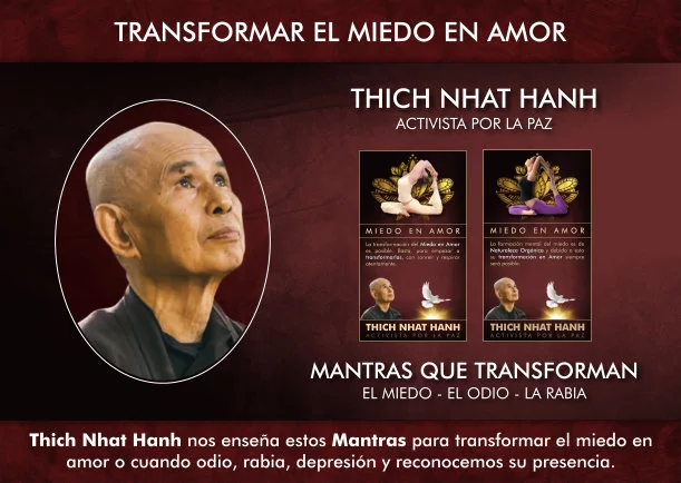 Imagen; Mantras para transformar el miedo en amor; Thich Nhat Hanh