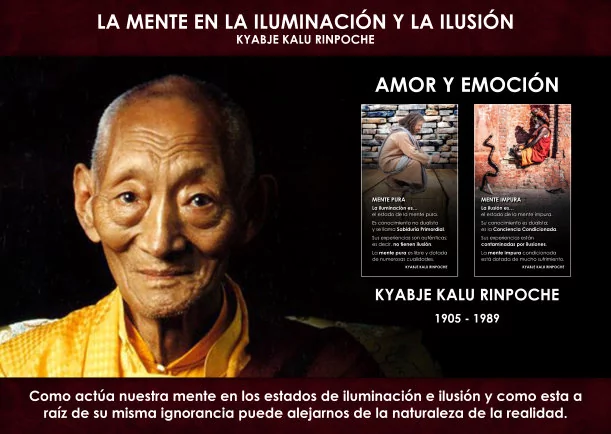 Imagen del escrito; La mente en la iluminación y la ilusión, de Kyabje Kalu Rinpoche