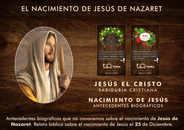 Imagen del escrito; El nacimiento de Jesús de Nazaret, de Anonimo