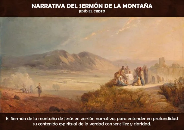 Imagen del escrito; Narrativa del Sermón del monte, de Sobre Jesus