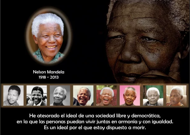 Imagen del escrito; Nelson Mandela, de Nota Biografica