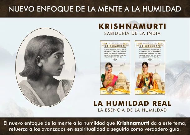 Imagen; Nuevo enfoque de la mente a la humildad; Jiddu Krishnamurti