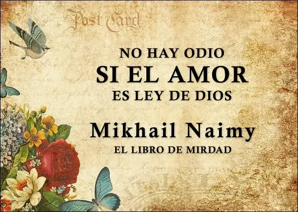 Imagen; No hay odio si el amor es ley de Dios; Mikhail Naimy