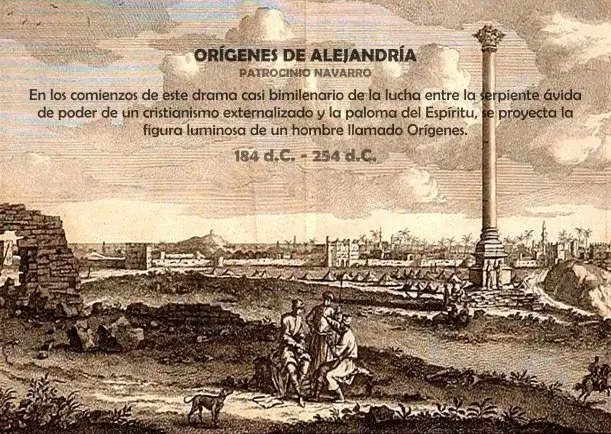 Imagen; Orígenes de Alejandría; Patrocinio Navarro