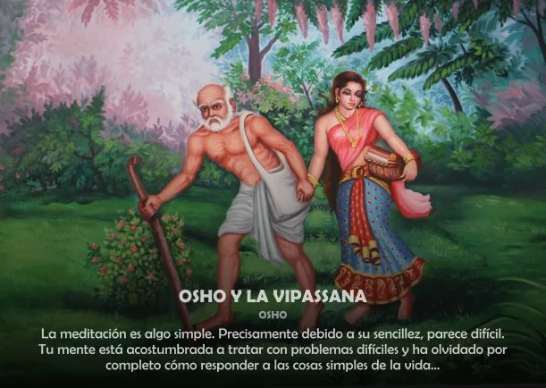 Imagen del escrito; Osho y la Vipassana, de Osho