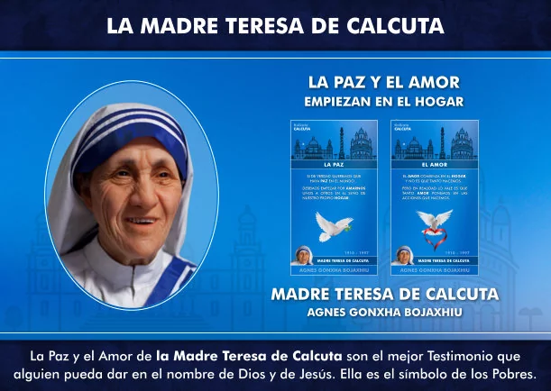 Imagen del escrito; La Paz y el Amor de la Madre Teresa de Calcuta, de Teresa De Calcuta