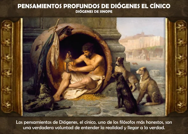 Imagen; Pensamientos profundos de Diógenes el cínico; Diogenes De Sinope