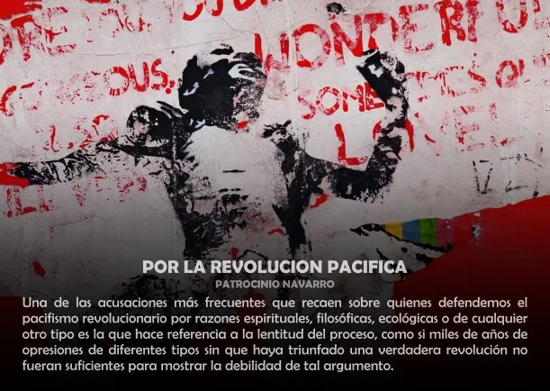 Imagen del escrito; Por la revolución pacifica, de Patrocinio Navarro