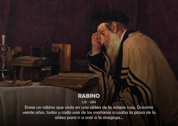 Imagen del escrito; Un Rabino con sabiduría, de Anthony De Mello