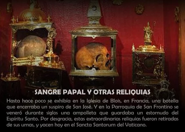 Imagen; Sangre papal y otras reliquias; Akashicos