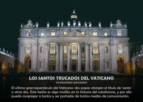 Imagen; Los santos trucados del vaticano; Patrocinio Navarro