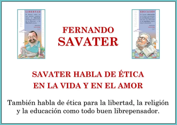 Imagen; Savater habla de ética en la vida y en el amor; Fernando Savater