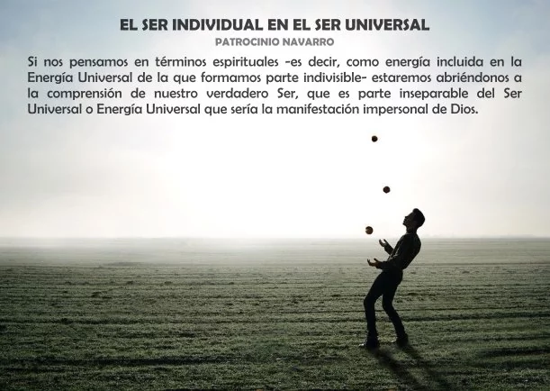 Imagen; El ser individual en el ser universal; Patrocinio Navarro