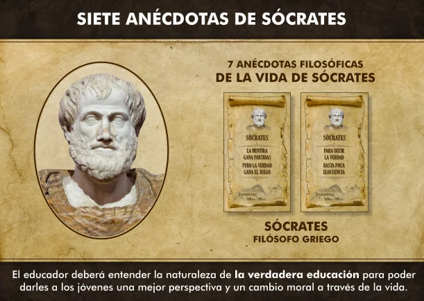 Imagen; Siete anécdotas filosóficas de Sócrates; Socrates