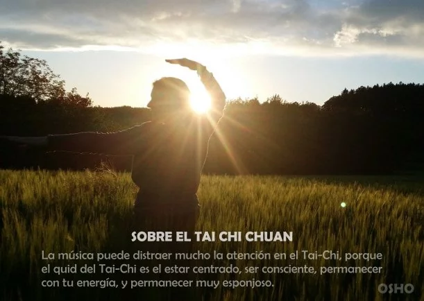 Imagen del escrito; Sobre el Tai chi chuan, de Osho