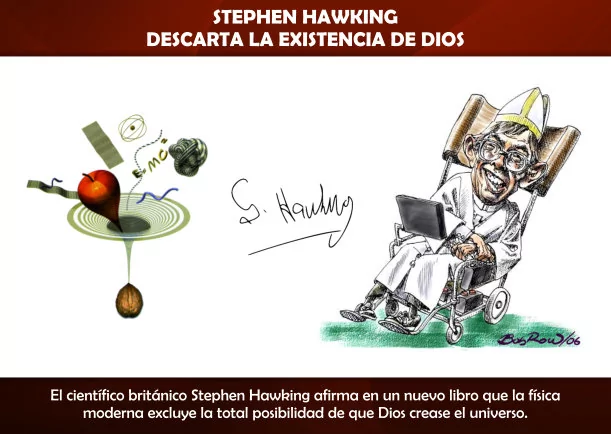 Imagen del escrito de Stephen Hawking