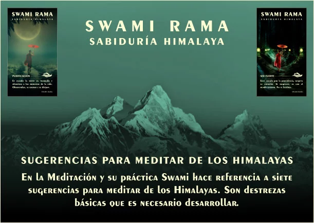 Imagen; Sugerencias para meditar de los Himalayas; Swami Rama