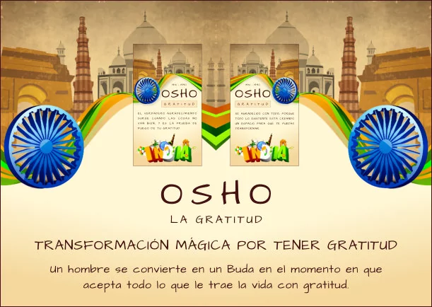 Imagen del escrito; Transformación mágica por tener gratitud, de Osho