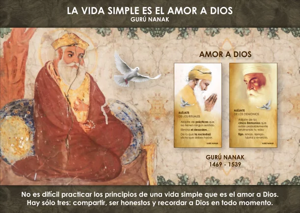 Imagen; La vida simple es el amor a Dios; Guru Nanak