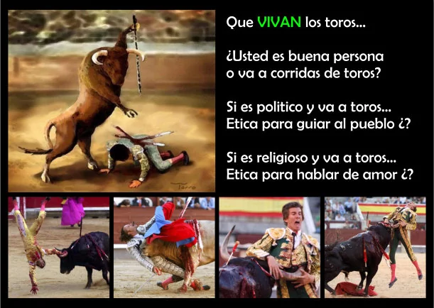 Imagen; Vivan los toros; Veganos