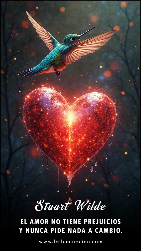 Imagen de la frase: El amor no tiene prejuicios y nunca pide nada a cambio. Imagen de la frase: El amor no tiene prejuicios y nunca pide nada a cambio.