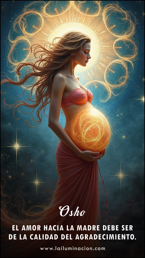 Imagen de la frase: El amor hacia la Madre debe ser de la calidad del agradecimiento. Imagen de la frase: El amor hacia la Madre debe ser de la calidad del agradecimiento.