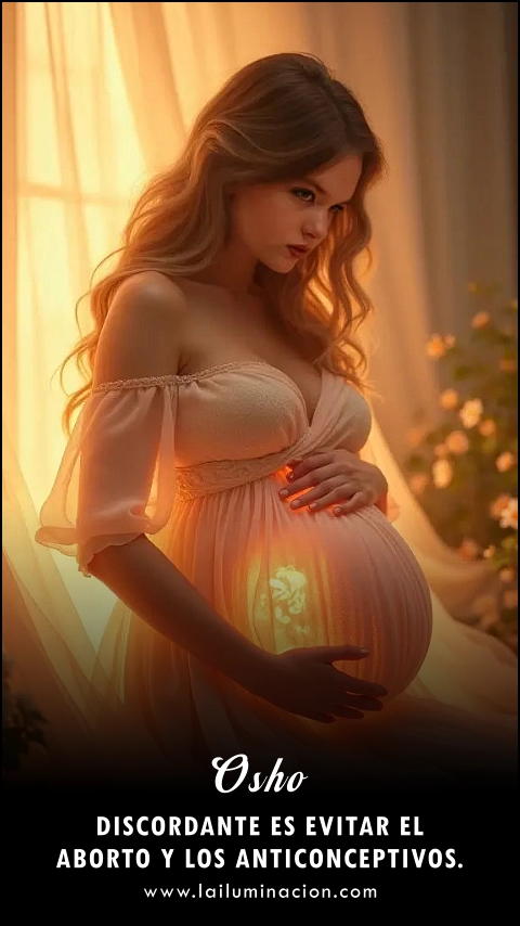 Imagen de la frase: Discordante es evitar el aborto y los anticonceptivos. Imagen de la frase: Discordante es evitar el aborto y los anticonceptivos.